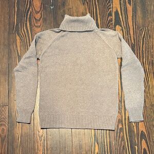 JEANNE PIERRE Women's Taupe Turtleneck Sweater